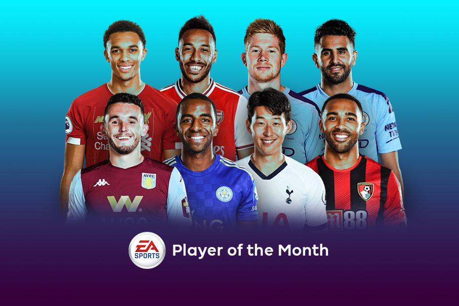 A graphic of the September EA SPORTS Player of the Month nominees [공홈] 프리미어리그 9월 이달의 선수 후보