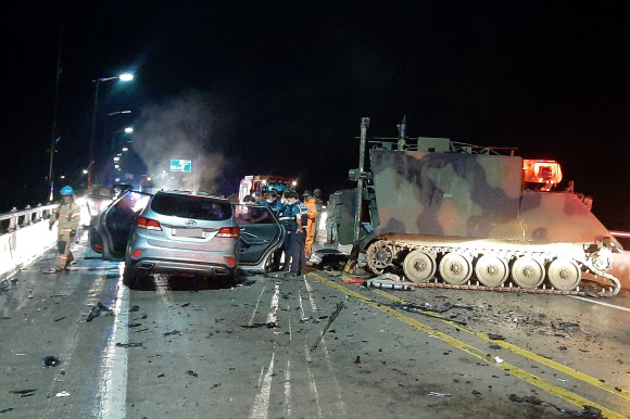 ‘미군 장갑차 추돌 사망’ SUV 운전자 음주운전...시속 100km 과속까지